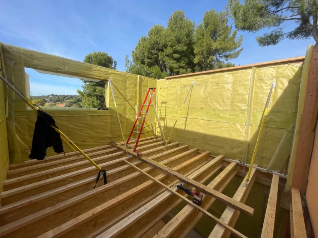 Murs isolés ossature bois aix en provence