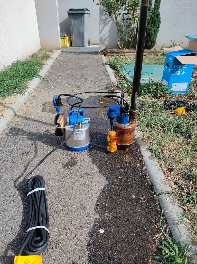 installation de pompe de vidange d'eau dans le 31