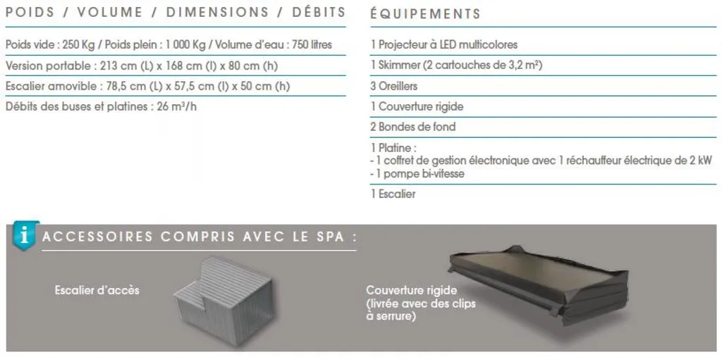 SPA 3 places par Aquarev'Piscines à Gréoux-les-Bains 04800