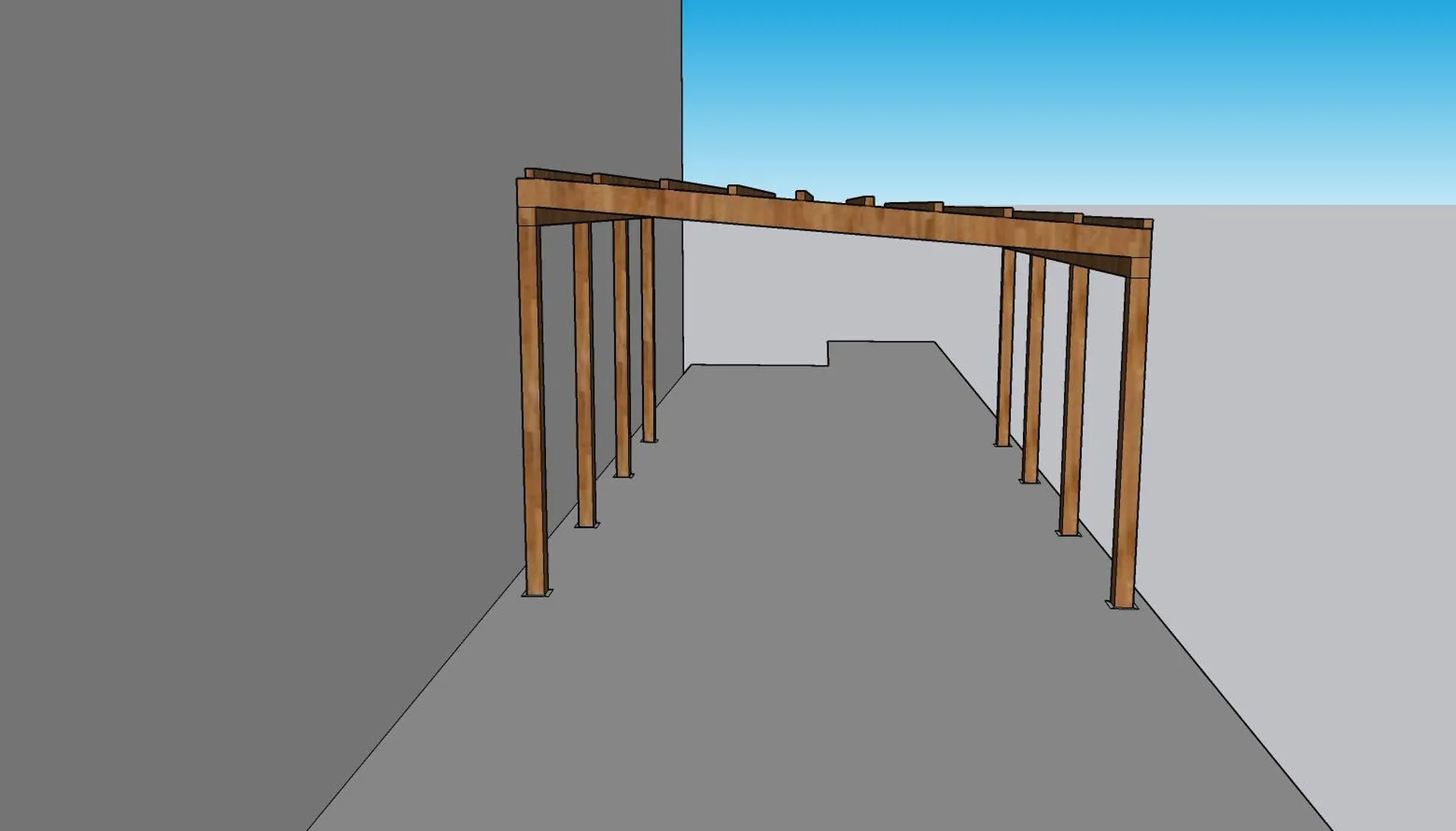 Création de pergola en 3 dimensions pour étude à Carros