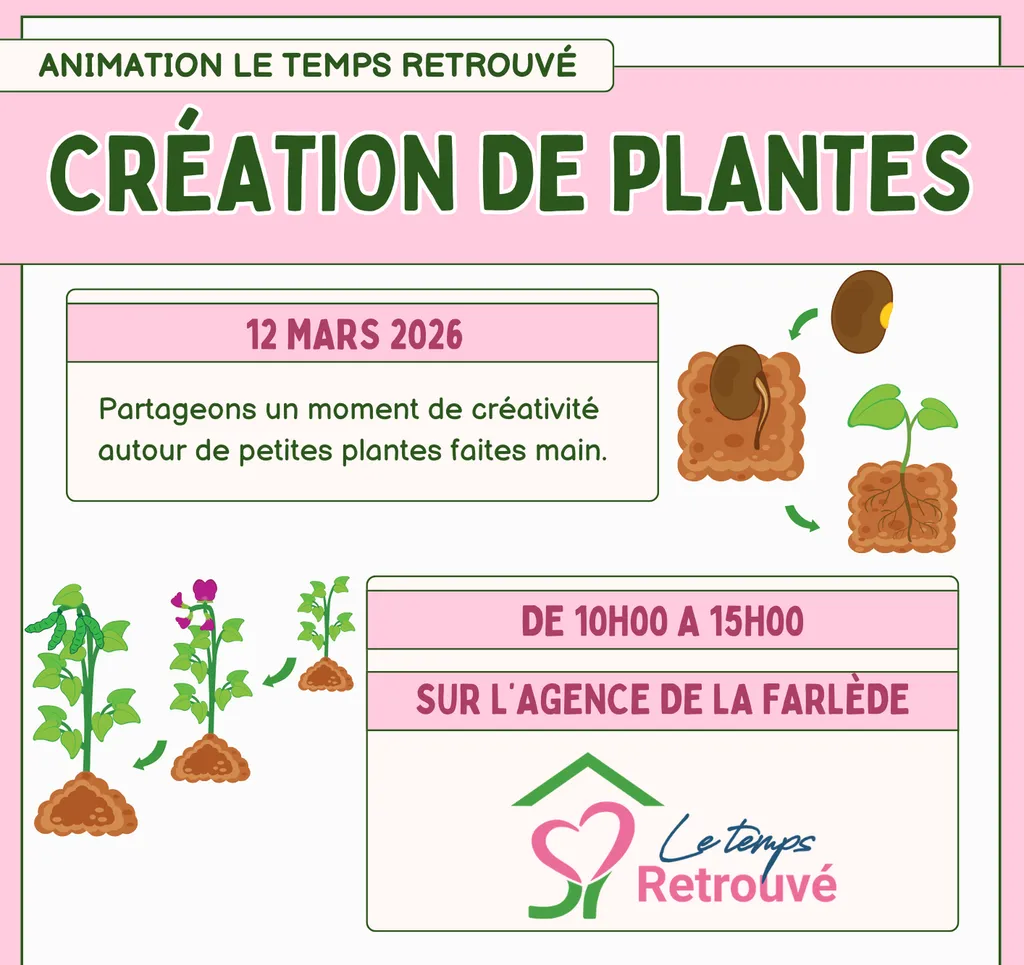 Atelier créatif – Création de petites plantes à La Farlède dans le Var