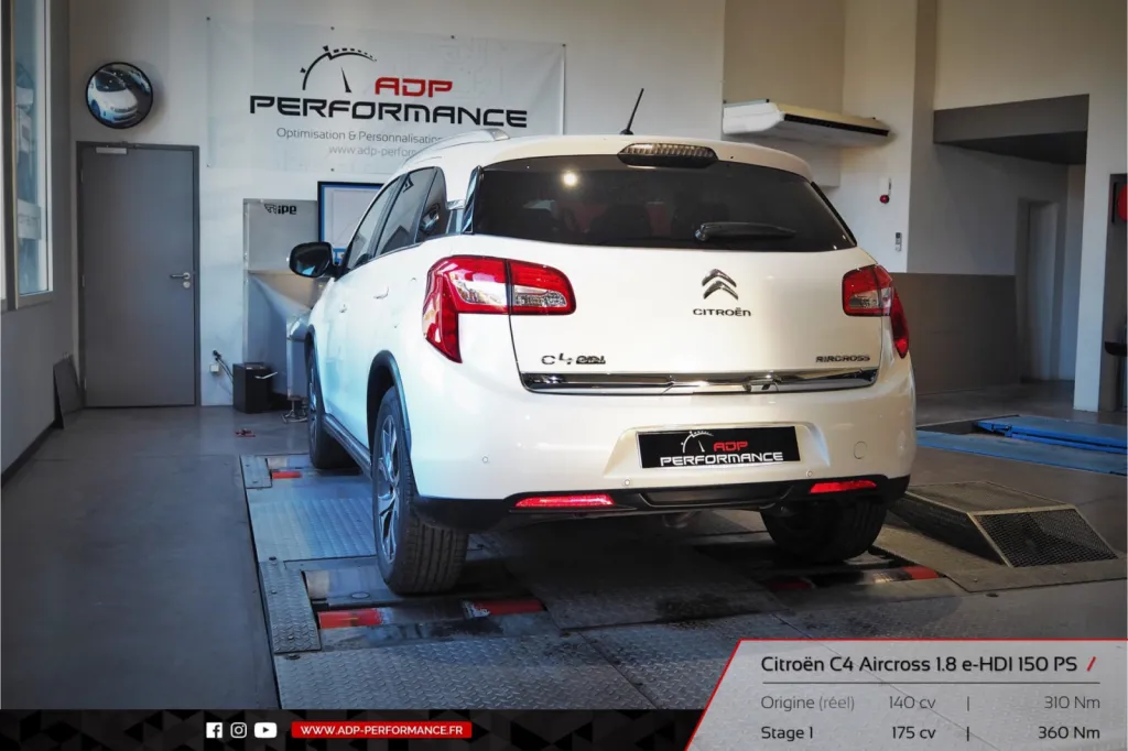 Reprogrammation moteur Vitrolles - Citroen C4 Aircross 1.8 e-HDI 150cv - ADP Performance