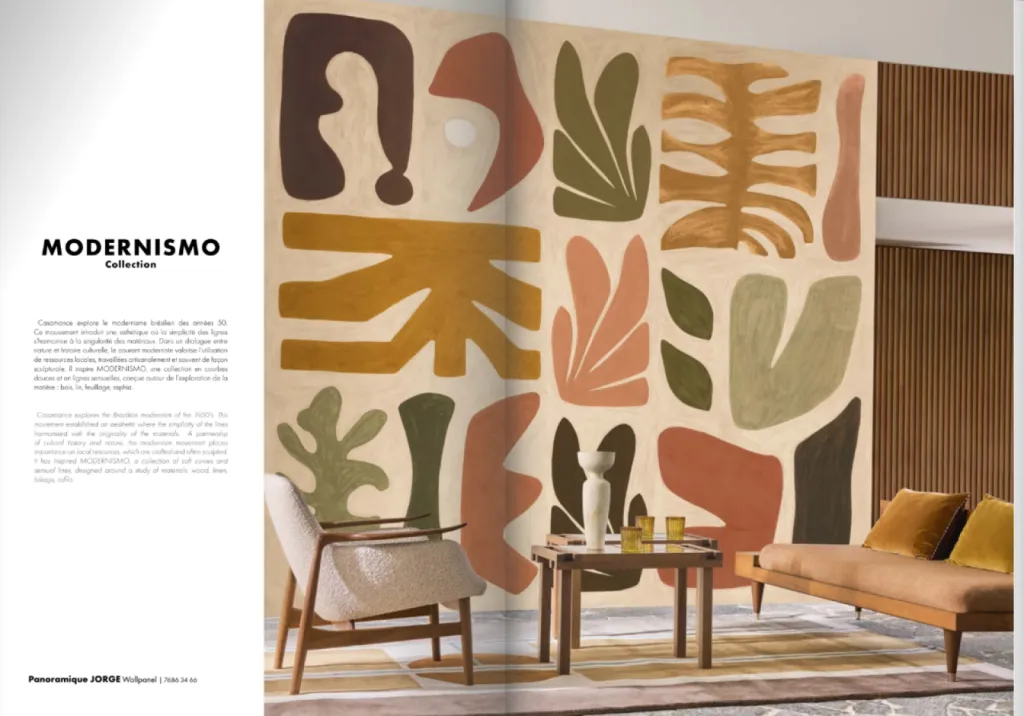 Agence Inspirations d'intérieurs Tissus et  Papiers peints Casamance dans Art & Décoration magazine de décoration 