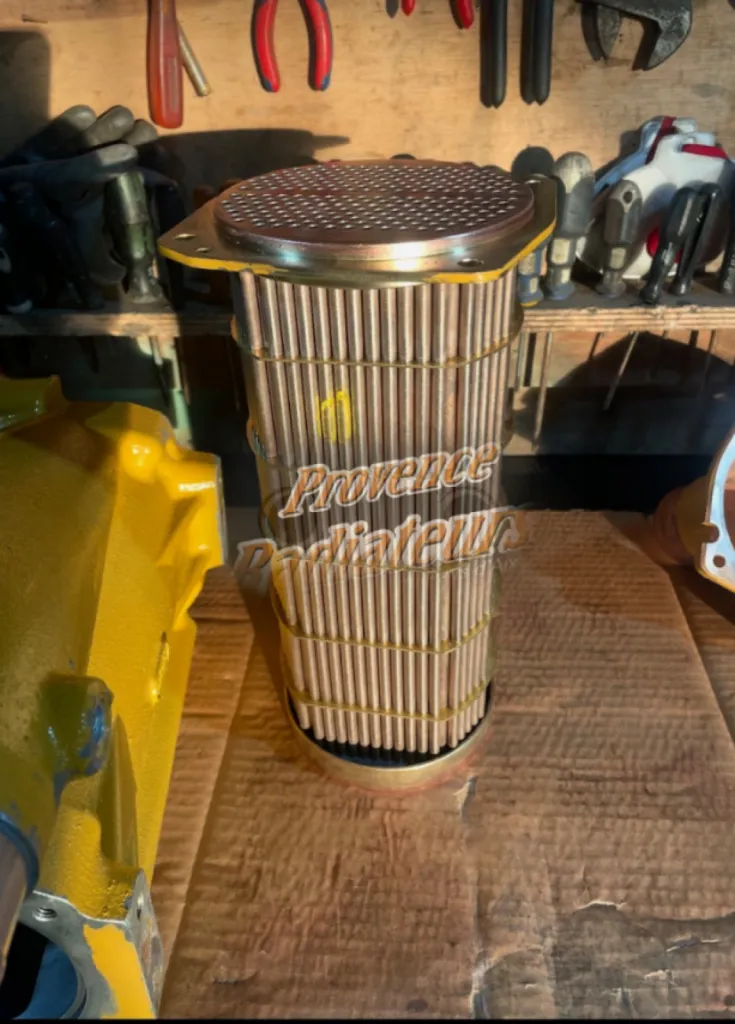 Aftercooler de Caterpillar C18 révisés à Marseille.