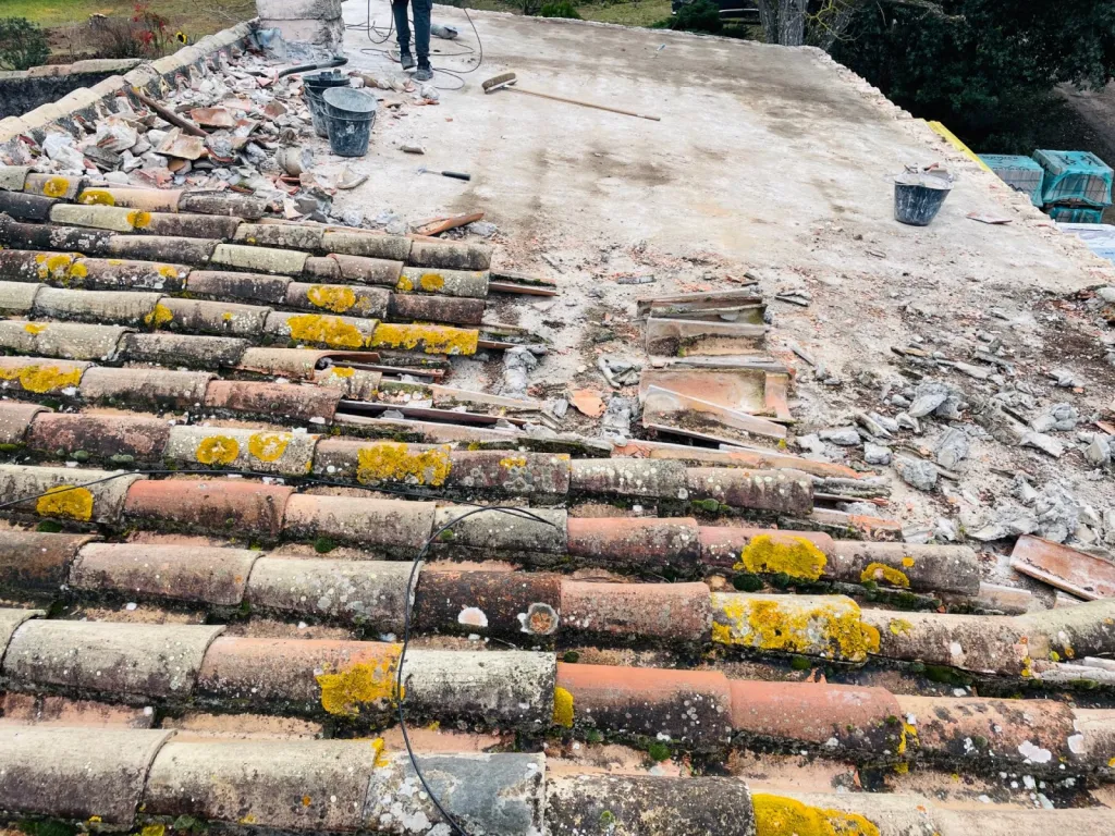 dépose toiture sur bouc bel air