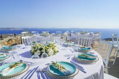 organisation de mariage dans une villa en Grèce