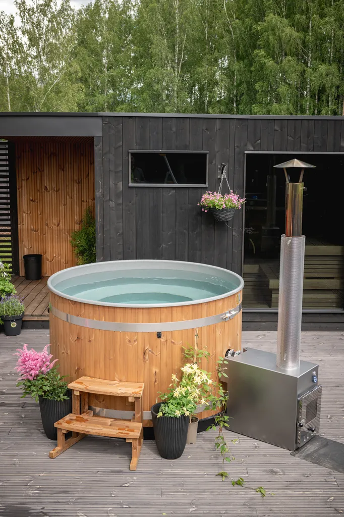Installation d’un bain nordique extérieur et aménagement bien-être à Lyon