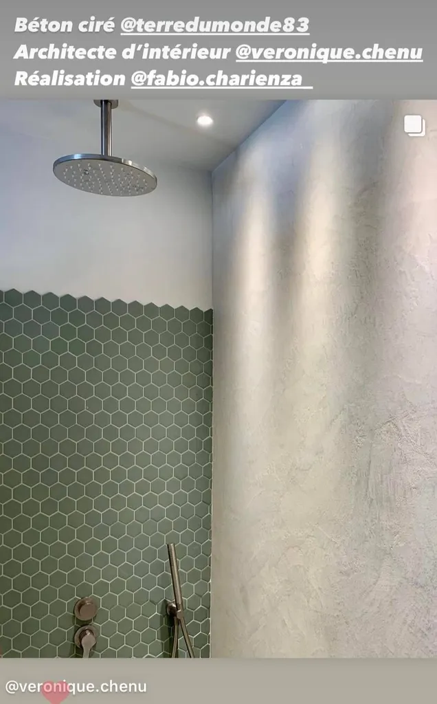 Salle de bain en béton ciré TERRE DU MONDE