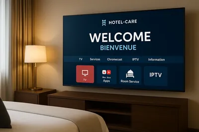TV mode hotel pas chère avec IPTV intégré et Room Service pour les clients 