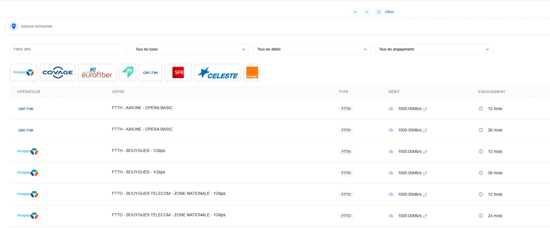 Fourniture de liens fibre FTTH et FTTO en tant qu'adherent du groupe convergence, premier opérateur alternatif Francais enregistré à l'Arcep
