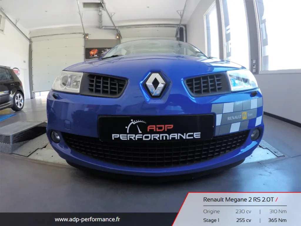 Reprogrammation moteur Nimes Megane 2 RS - ADP Performance