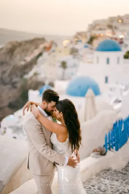 cérémonie de mariage santorin