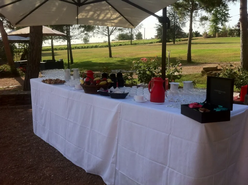 Petit déjeuner en extérieur