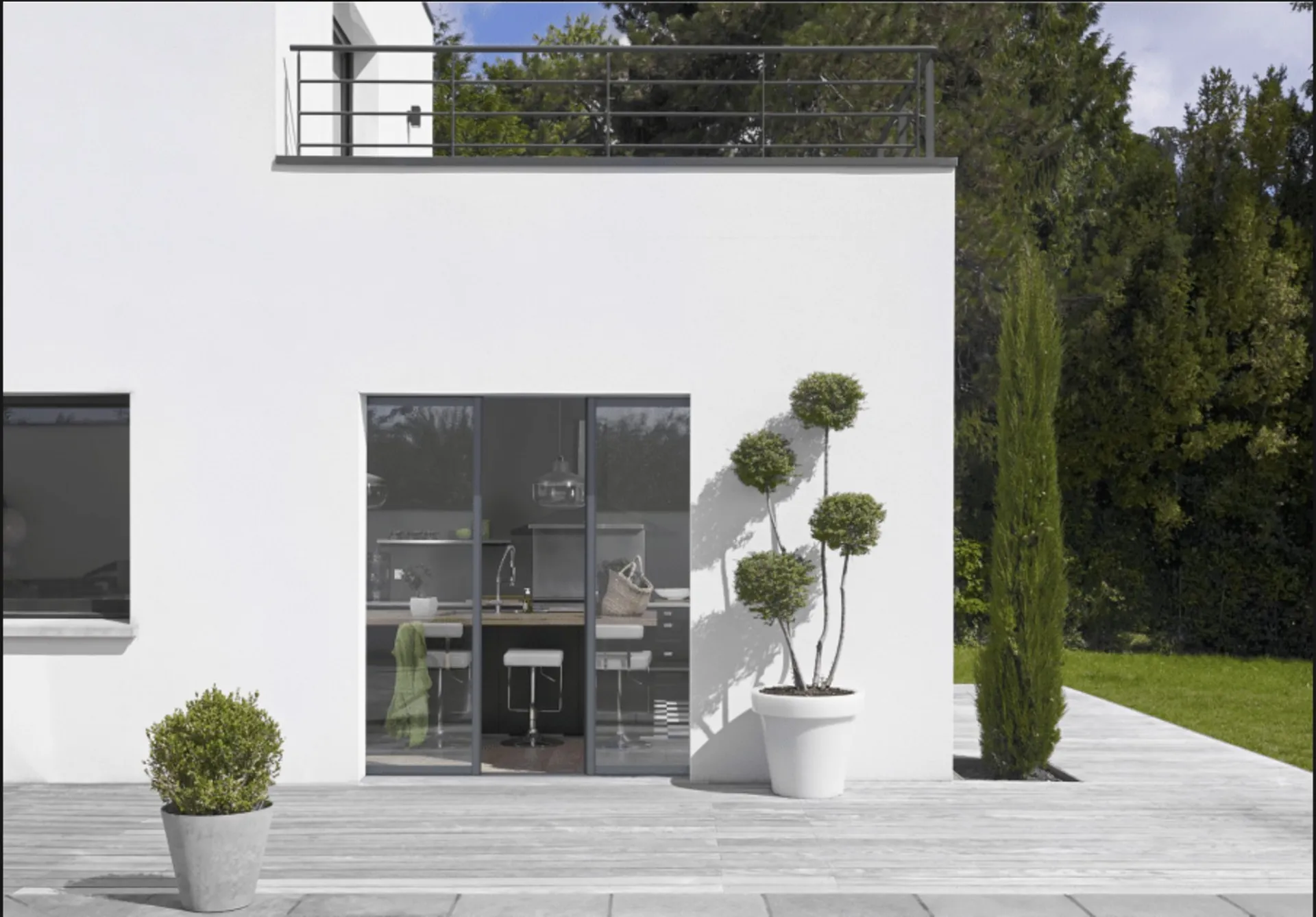 Mise en place de baie à galandage Aluminium Kline sur Istres