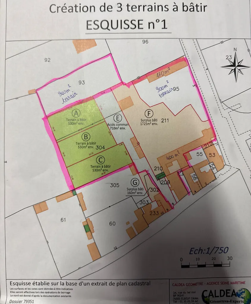 À Vendre : Terrain à Bâtir de 2300 m² sur la commune de ELBEUF 76500