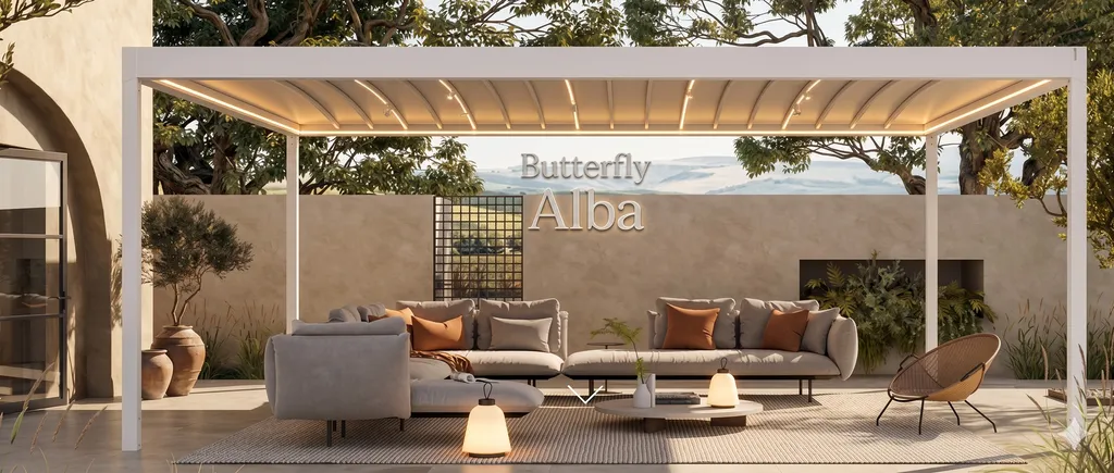 Vente et installation d’une pergola bioclimatique Corradi Alba Butterfly à Carry-le-Rouet