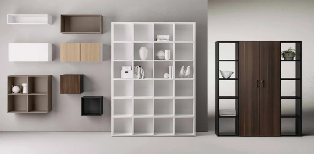 Bibliothèque ouverte et meubles à fixer au mur mélaminés à Nîmes