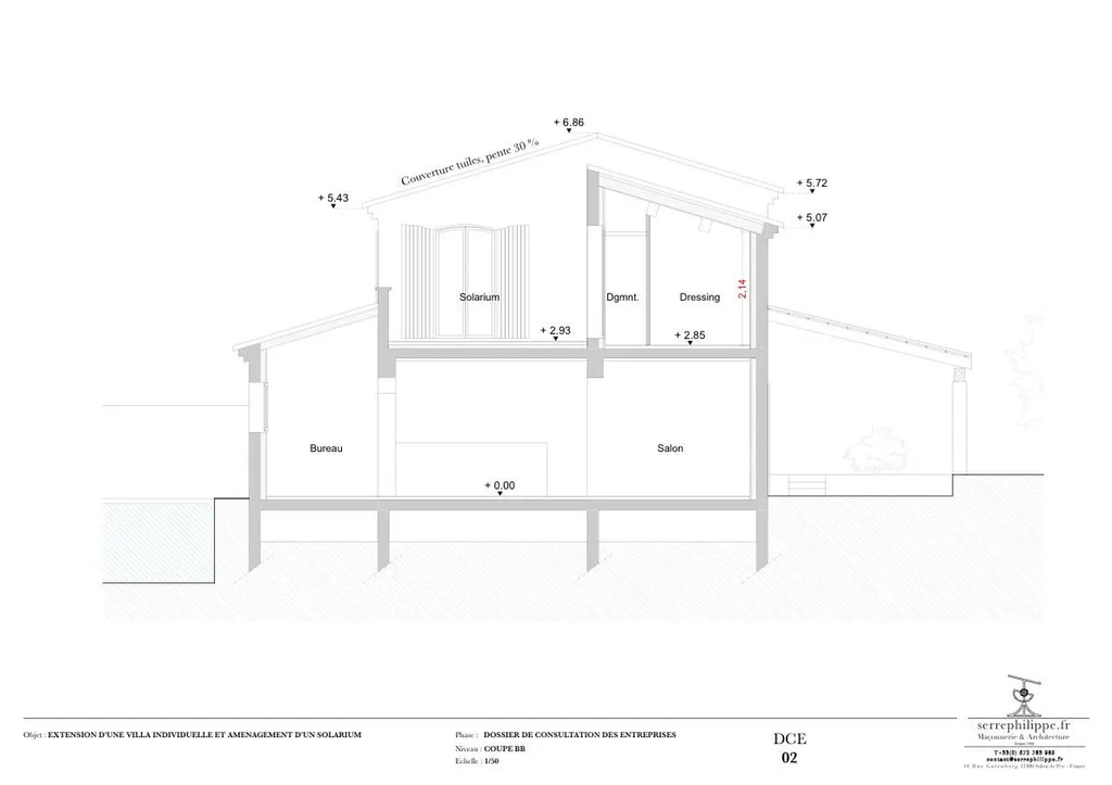 Permis de construire pour l'extension d'une maison individuelle à La-Fare-les-Oliviers
