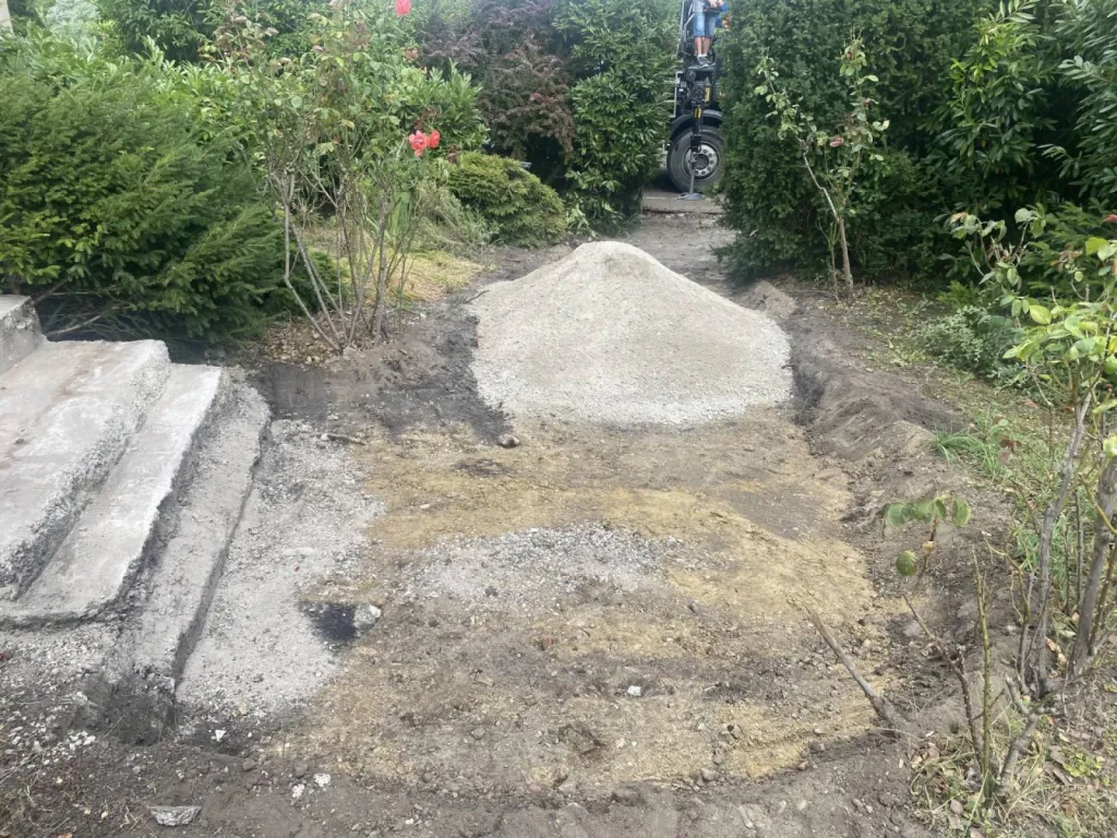 Rénovation d'un escalier extérieur pour une maison à Haguenau dans le Nord du Bas-Rhin CLK