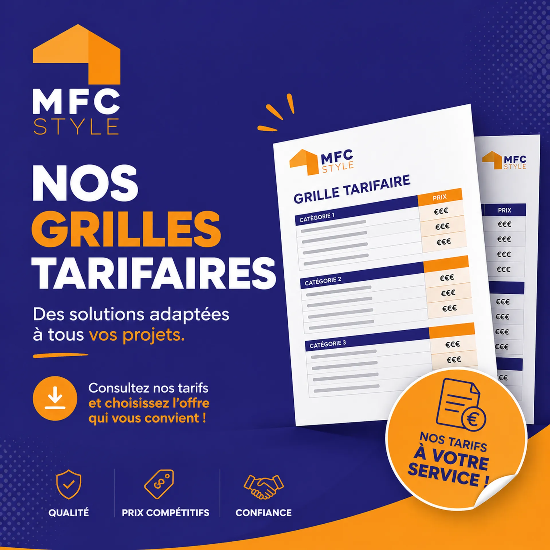 grille tarifaire MFC