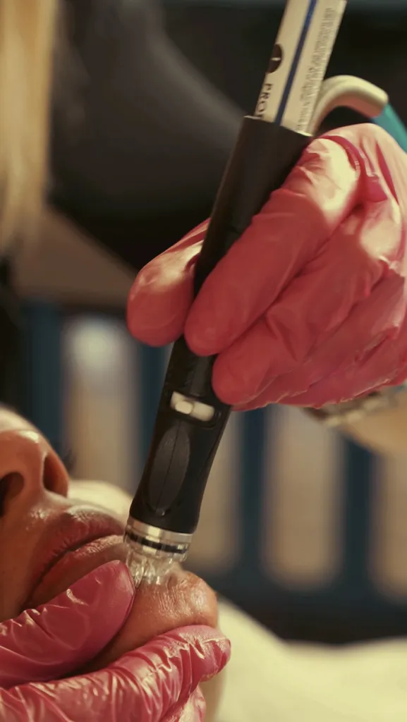 Hydrafacial Syndéo Toulouse, Hydrafacial Toulouse, nettoyage profond visage, pores dilatés, points noirs, grain de peau, Mage Studio.