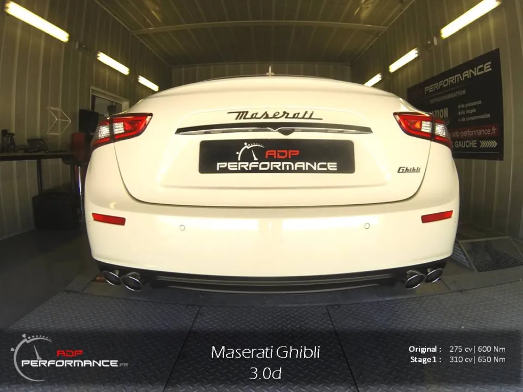 Reprogrammation moteur Maserati ghibli