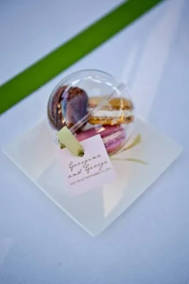 Macaroons for wedding gifts plexy ball
