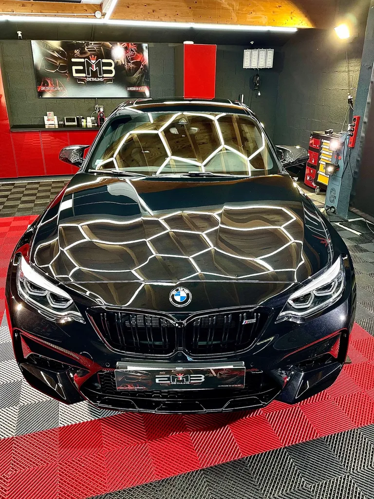 Protection carrosserie Lyon Bmw M2 compétition traitement céramique protection carrosserie PPF 