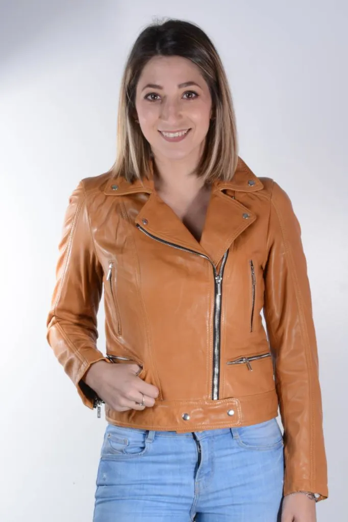blouson perfecto cuir femme