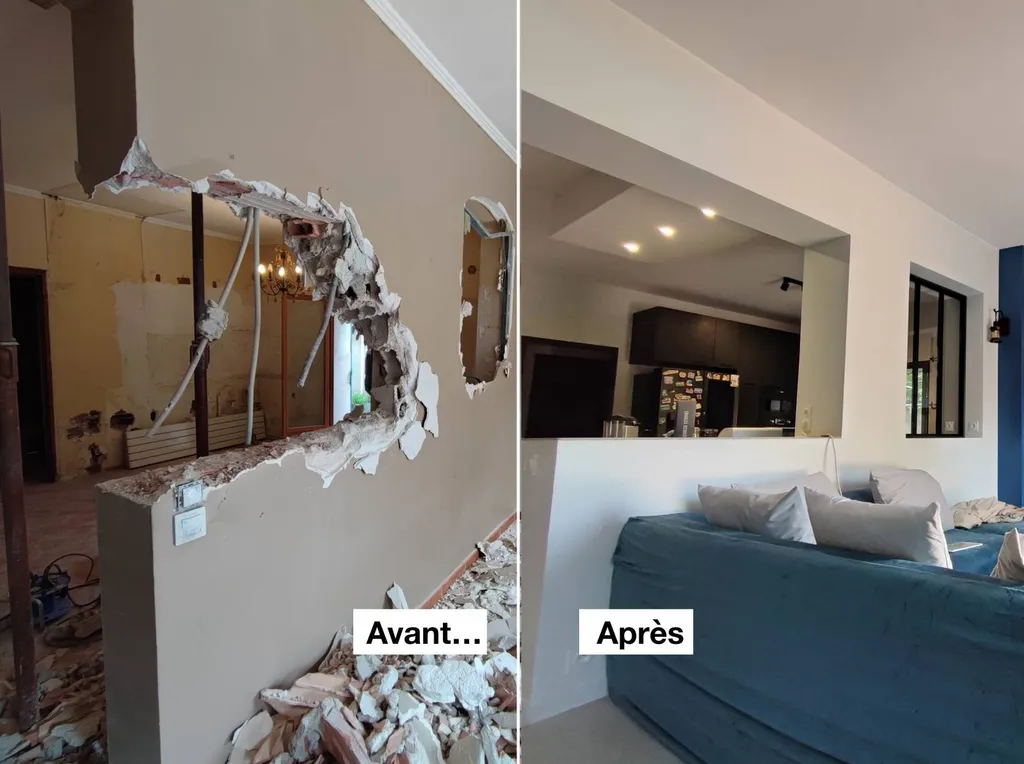 Confortement, consolidation et ouvertures dans murs porteurs sur Marseille : Expertise de l'Agence MRC en architecture d'intérieur pour travaux de rénovation avec gros Œuvre