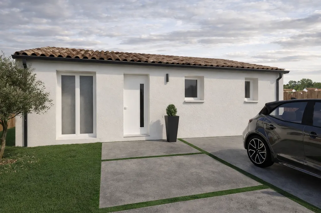 Maison droite de 60 m²