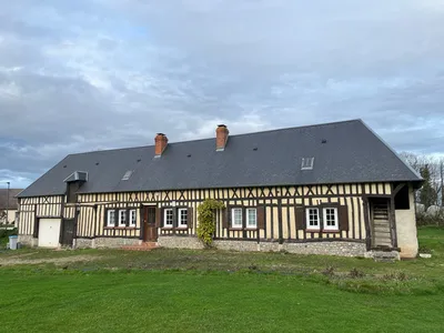 Longère à vendre à Auberville la Campagne  - Axe Lillebonne / Yvetot - 3 chambres + grenier à aménager - 3000m² de terrain