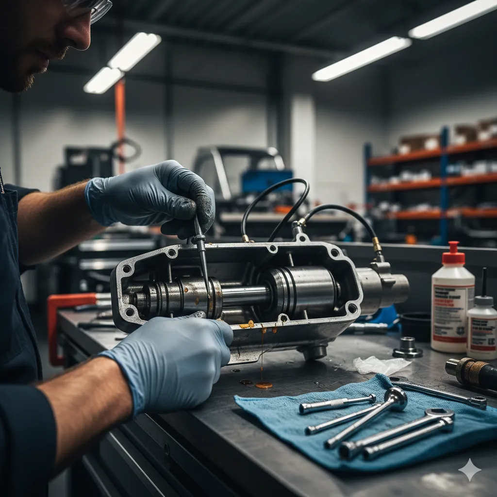 Changement de pièces et réparation (moteur de trim)