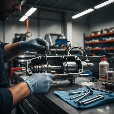 Changement de pièces et réparation (moteur de trim)