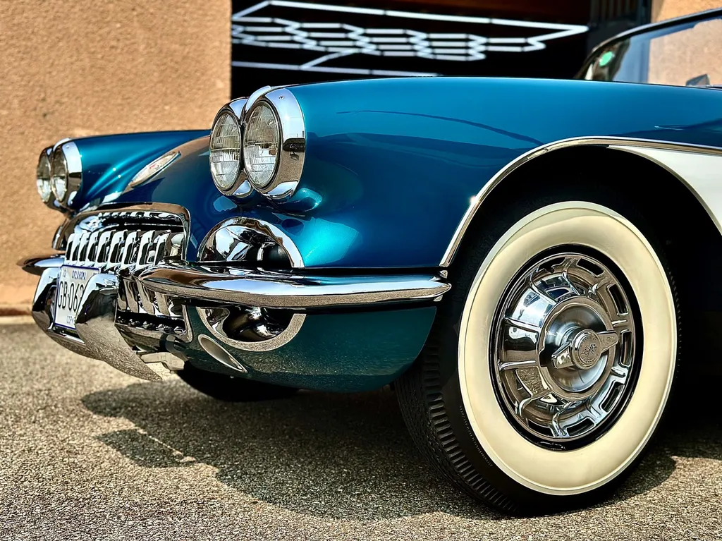 protection carrosserie traitement céramique Gyeon infinite Lyon Chevrolet corvette C1 1959