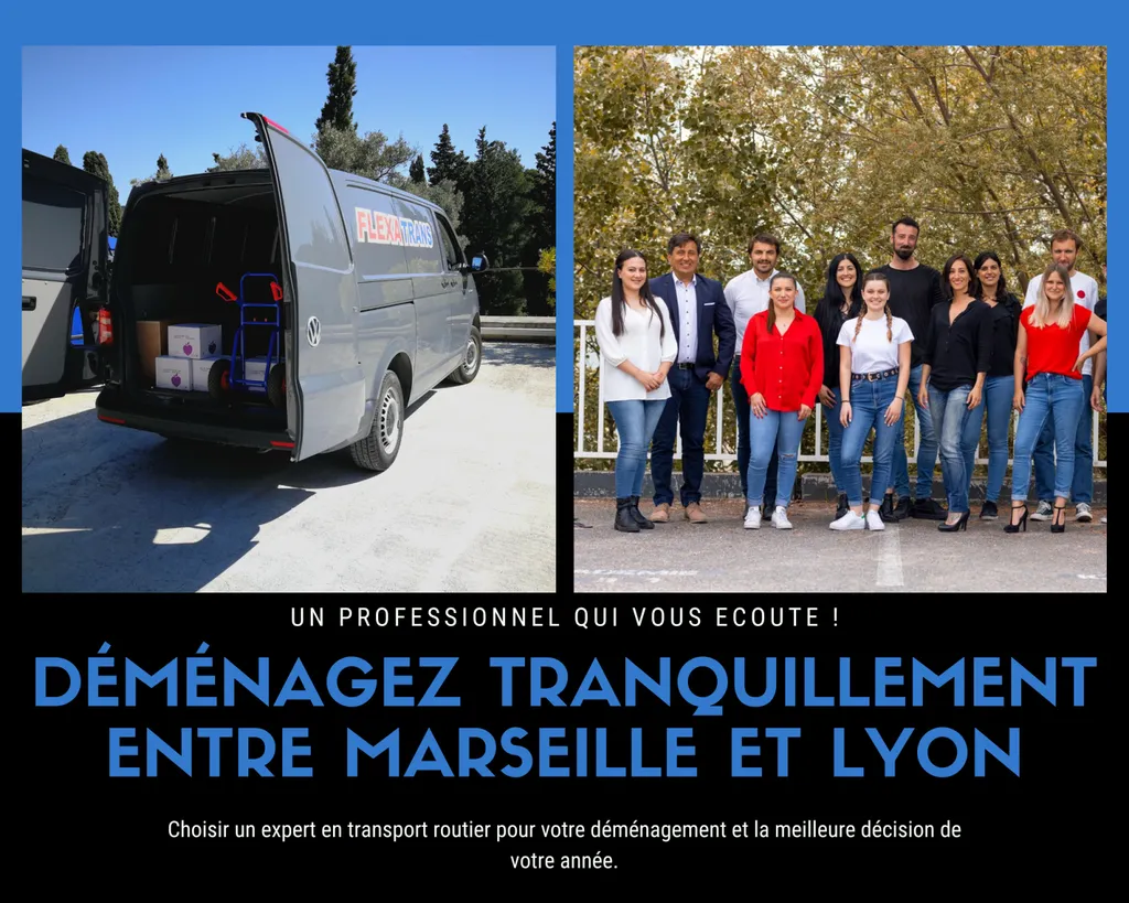 Transporteur à votre écoute toute l'année pour vos déménagements entre Marseille et Lyon