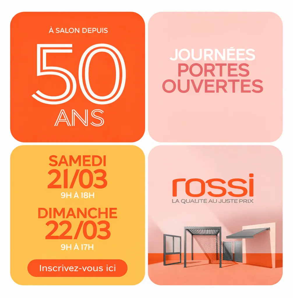 Portes Ouvertes – 50 ans d’expertise chez ROSSI à Pélissanne !