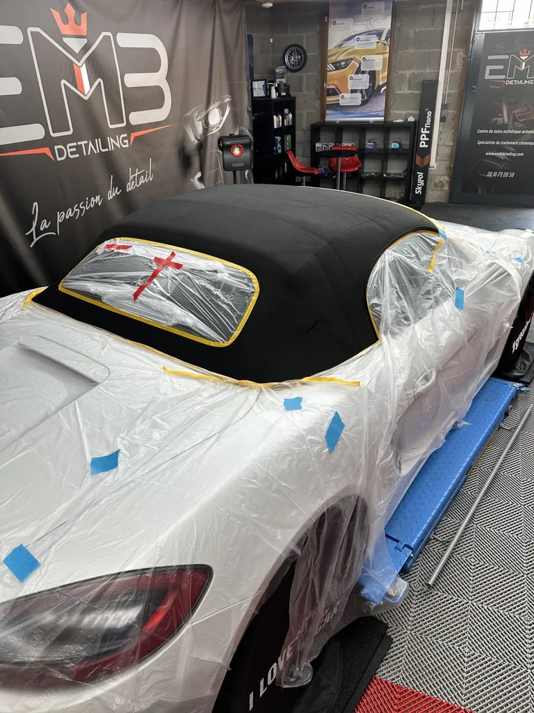 protection carrosserie DETAILING film de protection PPF Lyon Porsche Boxster