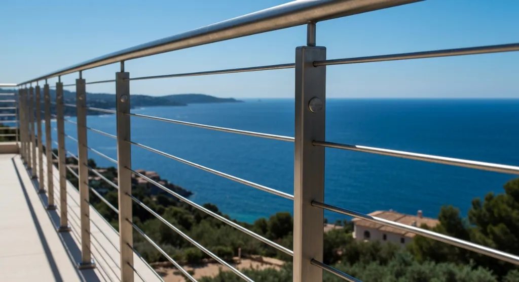 Conception de garde-corps de terrasse et garde-corps de balcon design sur mesure pour villa à Cavalaire-sur-Mer (83240)