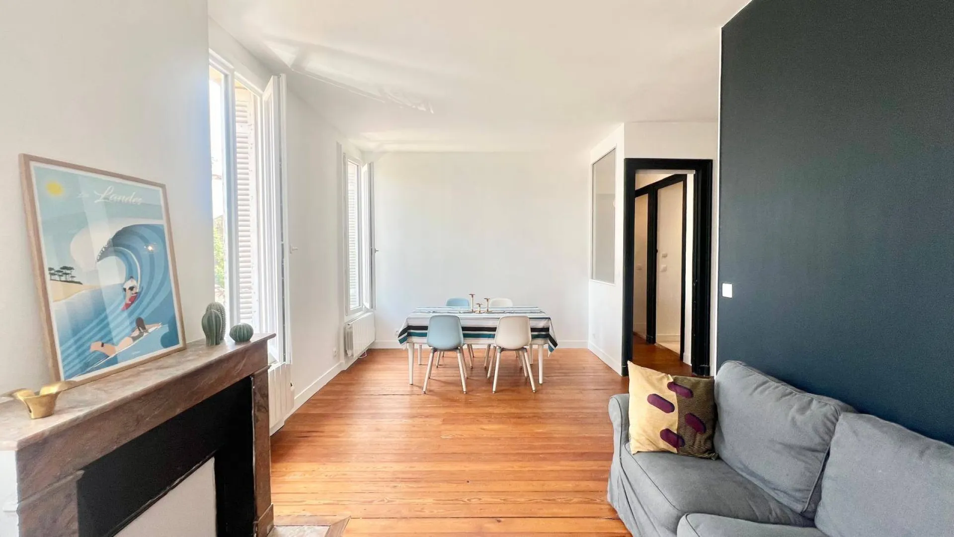 Vendu Charmant appartement T3 dans immeuble en pierre Bordeaux Quartier Nansouty 