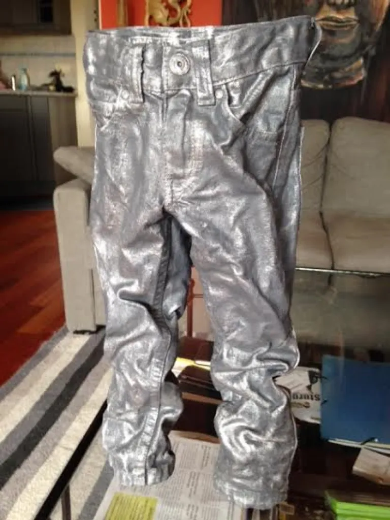 Artiste Pantalon METALLISATION A FROID ETAIN