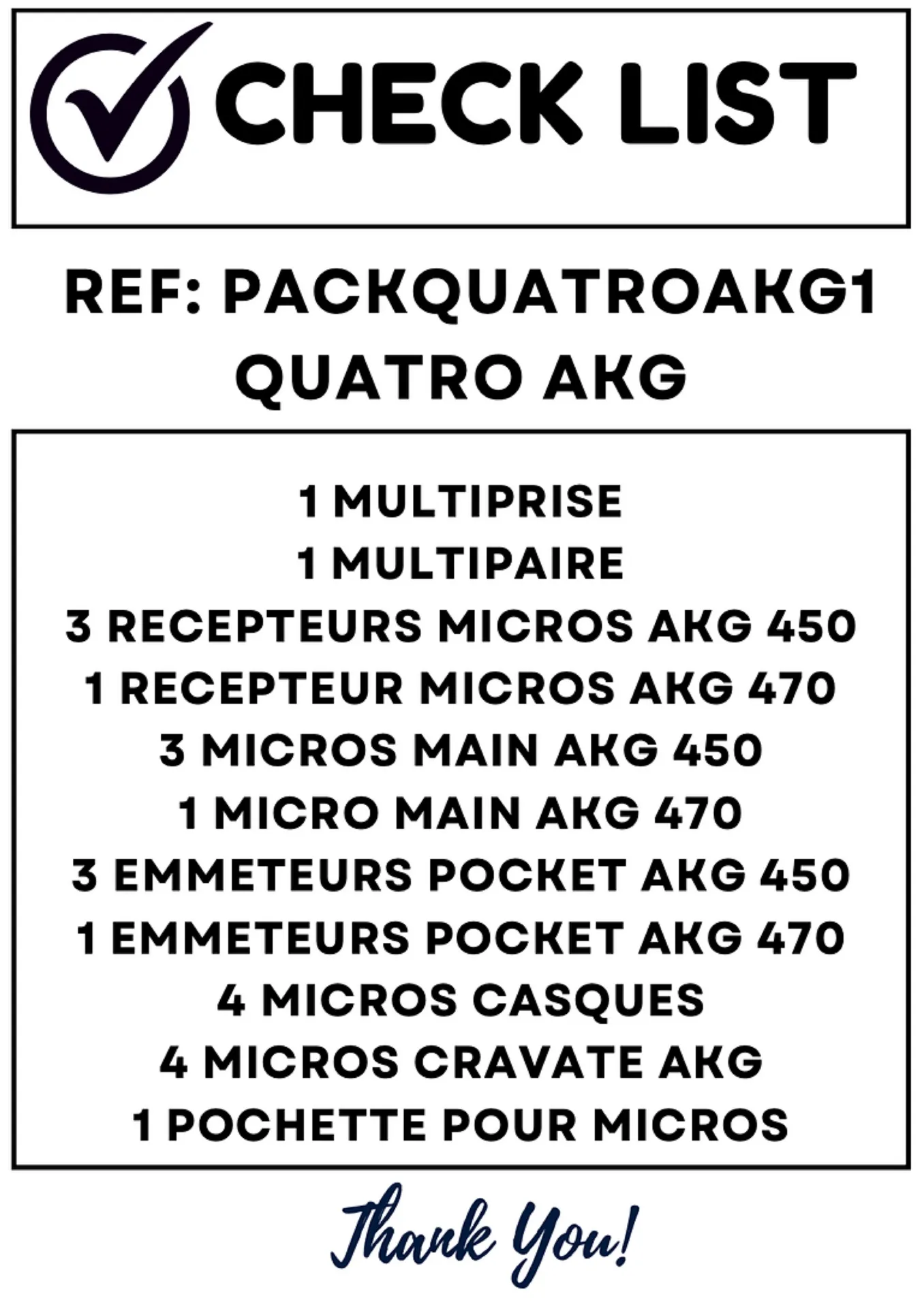 PACK QUATRO AKG 1