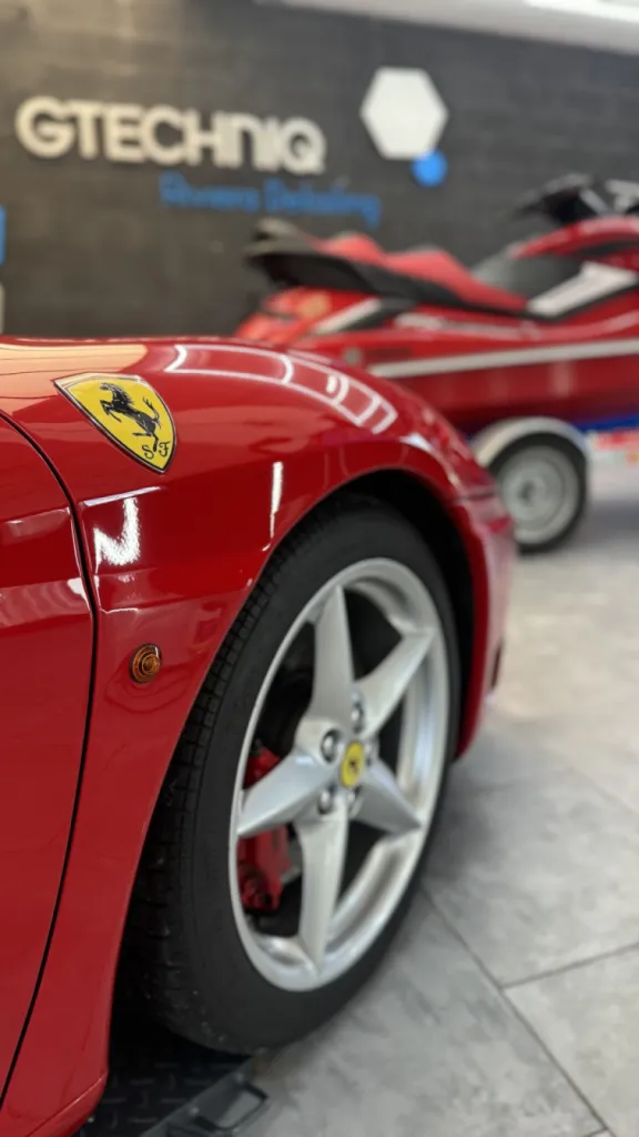 Ferrari 360 Spider : Polissage, Lustrage, Traitement Céramique et PPF Partiel à Nice