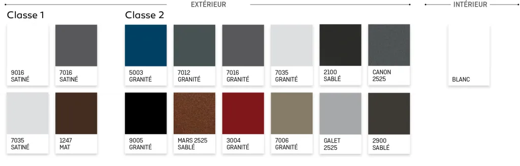 Coulissant en PVC et aluminium de la gamme Coloriance de la marque Bouvet