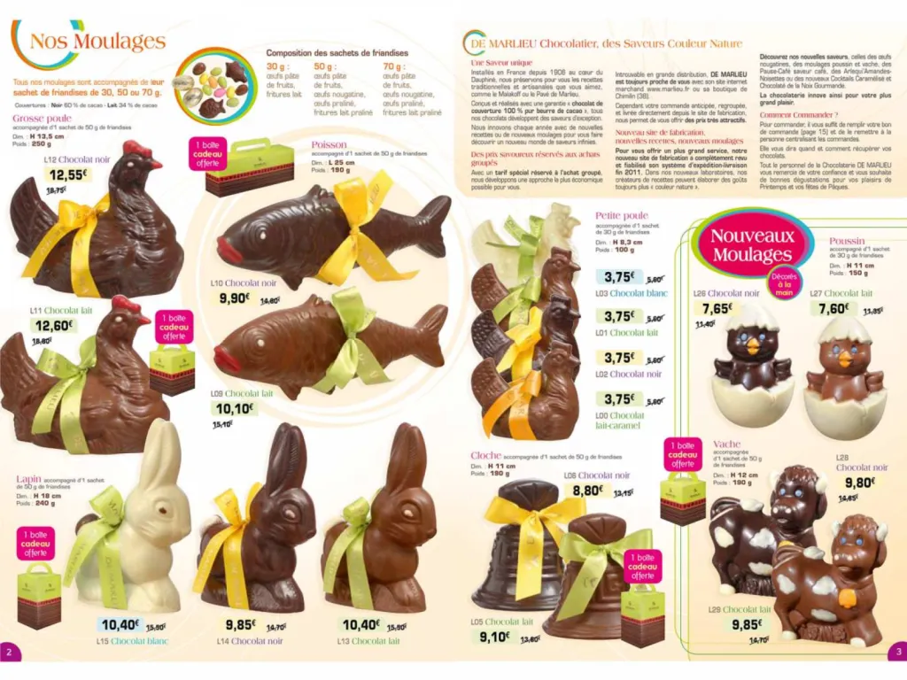 De Marlieu chocolaterie photos de moulages en packshot de chocolats pour catalogue
