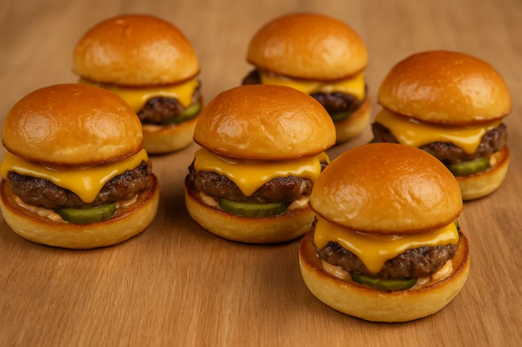 mini cheeseburger