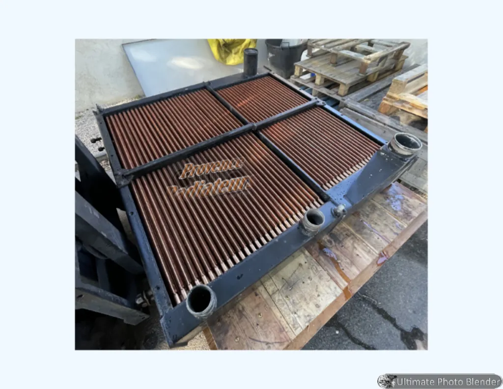 Tubes de radiateur de refroidissement engin TP réparés à Marseille, PACA.