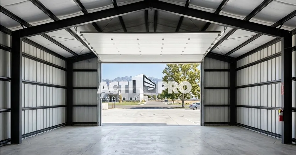 Entrepôt récents de 176 m² à louer en exclusivité avec porte sectionnelle et parking au Boulou