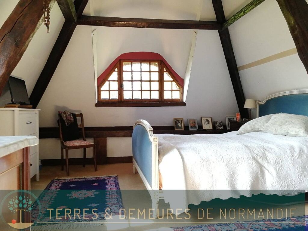 ACHAT chaumière à colombages sur son parc avec bâtiments proche pont-audemer 27500