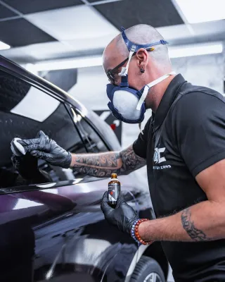 traitement céramique Krytex Mega Glass sur Porsche Macan près de Bayonne